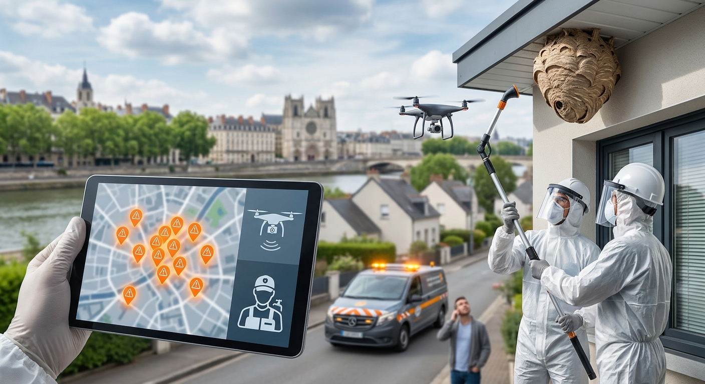 Nantes : Les Interventions de Destruction de Nids de Frelons S'intensifient