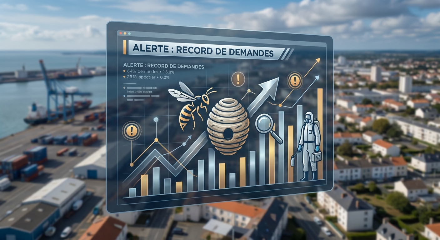 St-Nazaire : Demande record pour la destruction de nids de guêpes